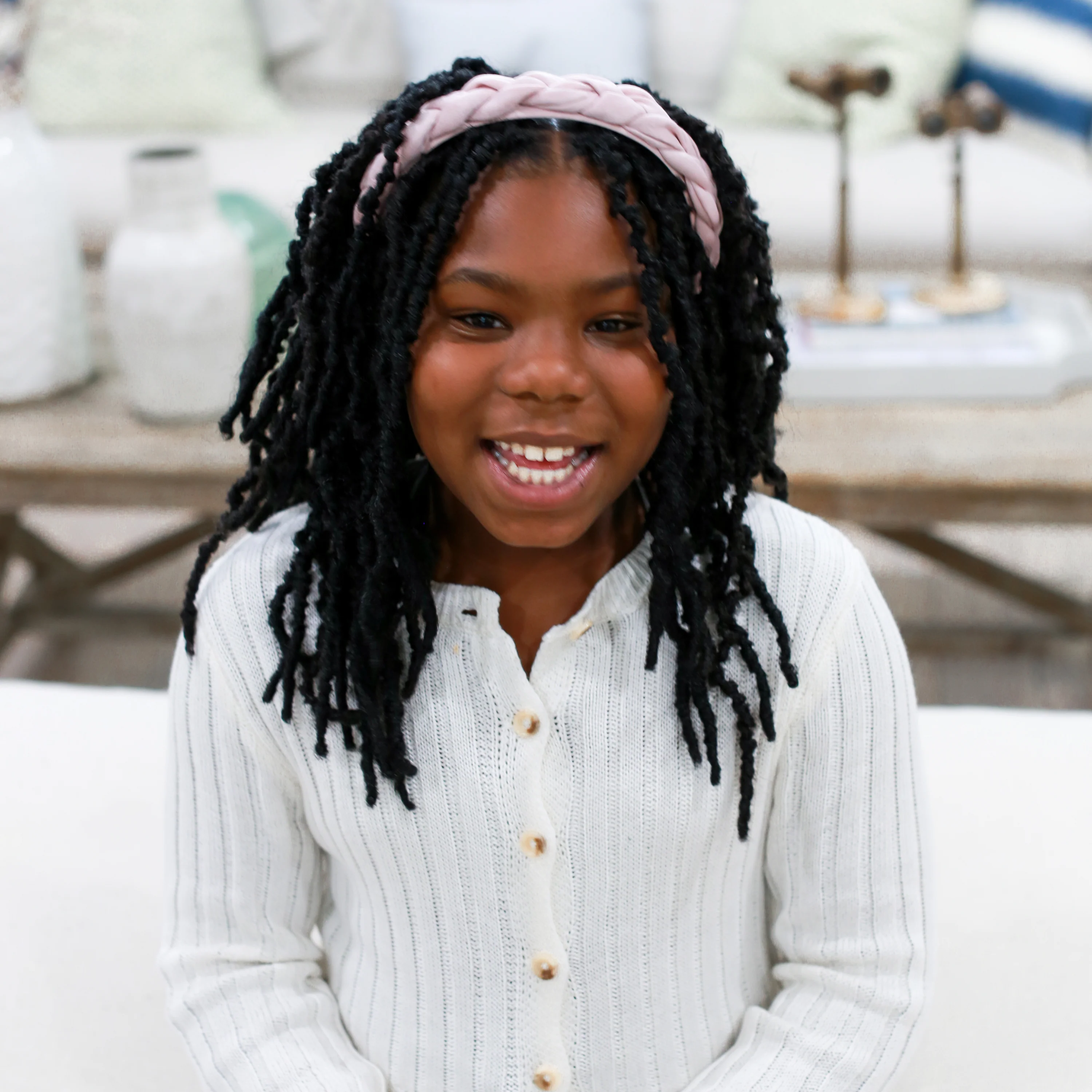 Braided Headband Pink - Image 7