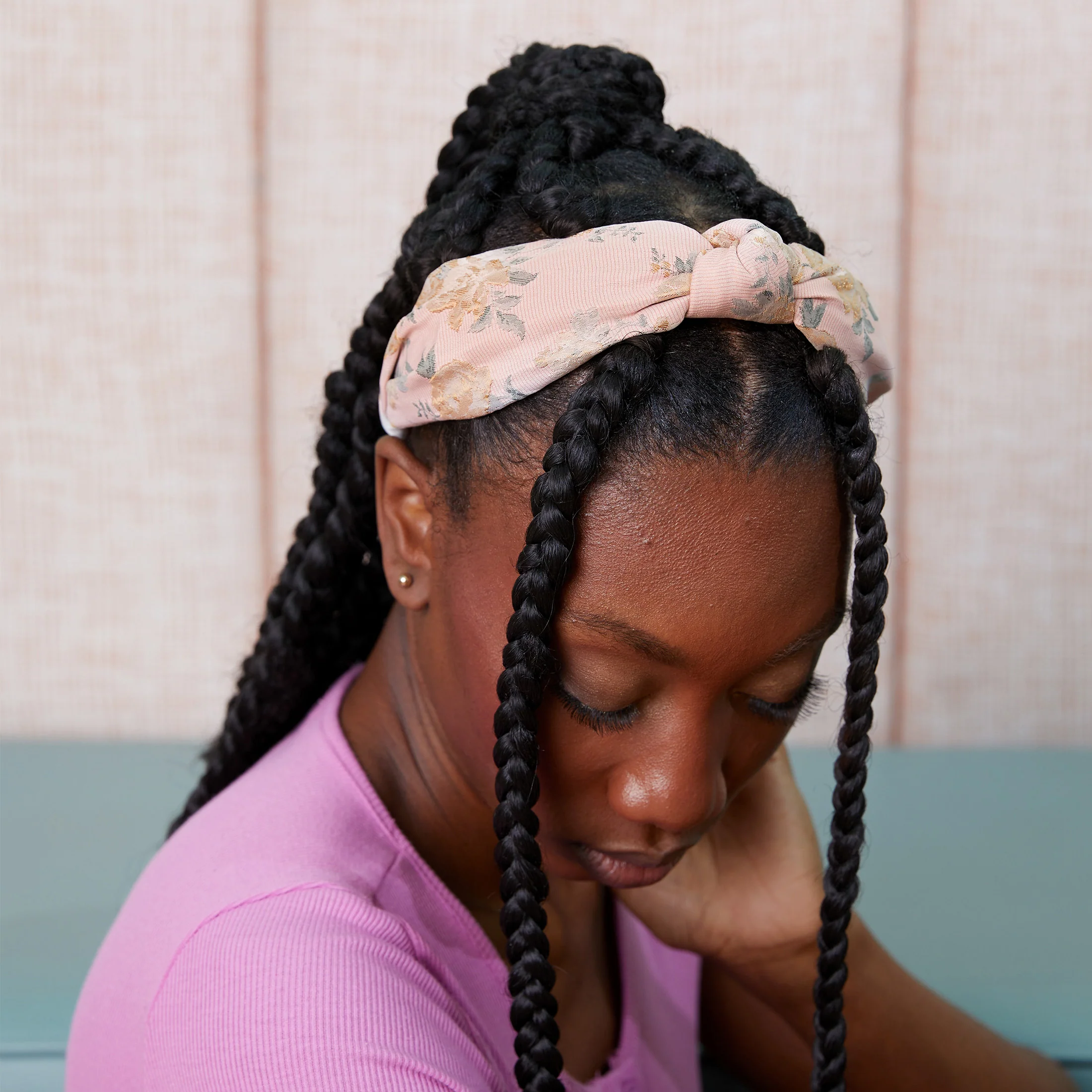 Brocade Headband - Pink - Image 9