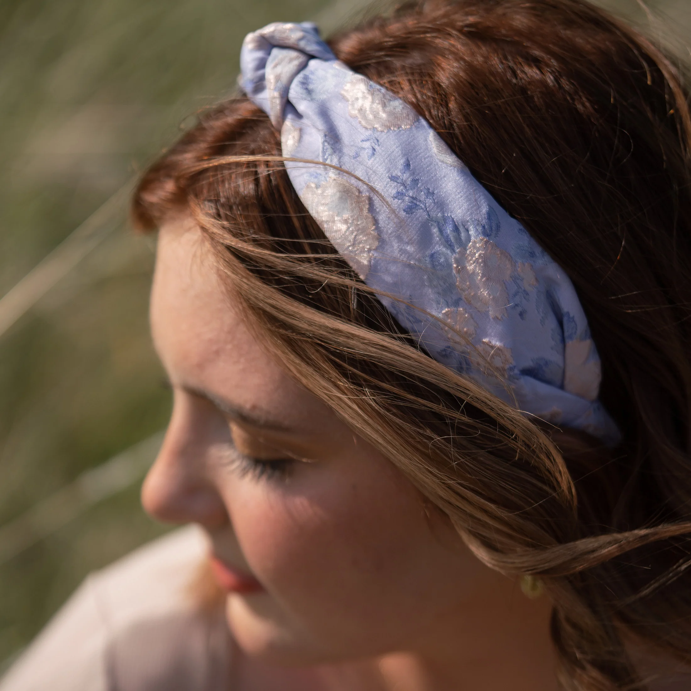 Brocade Headband - Purple - Image 6