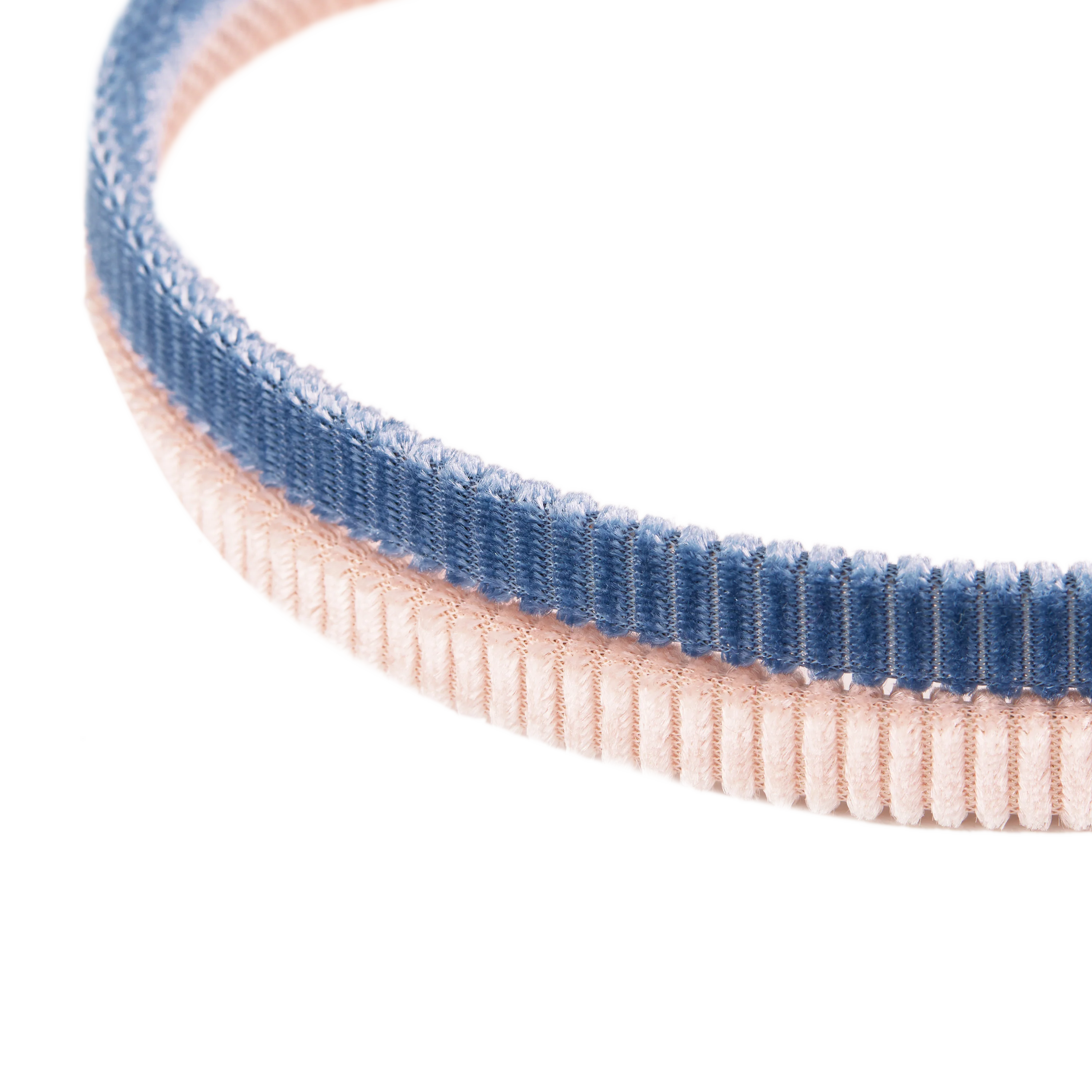 Corduroy Headband set - 2 pack Pink & Blue - Image 3
