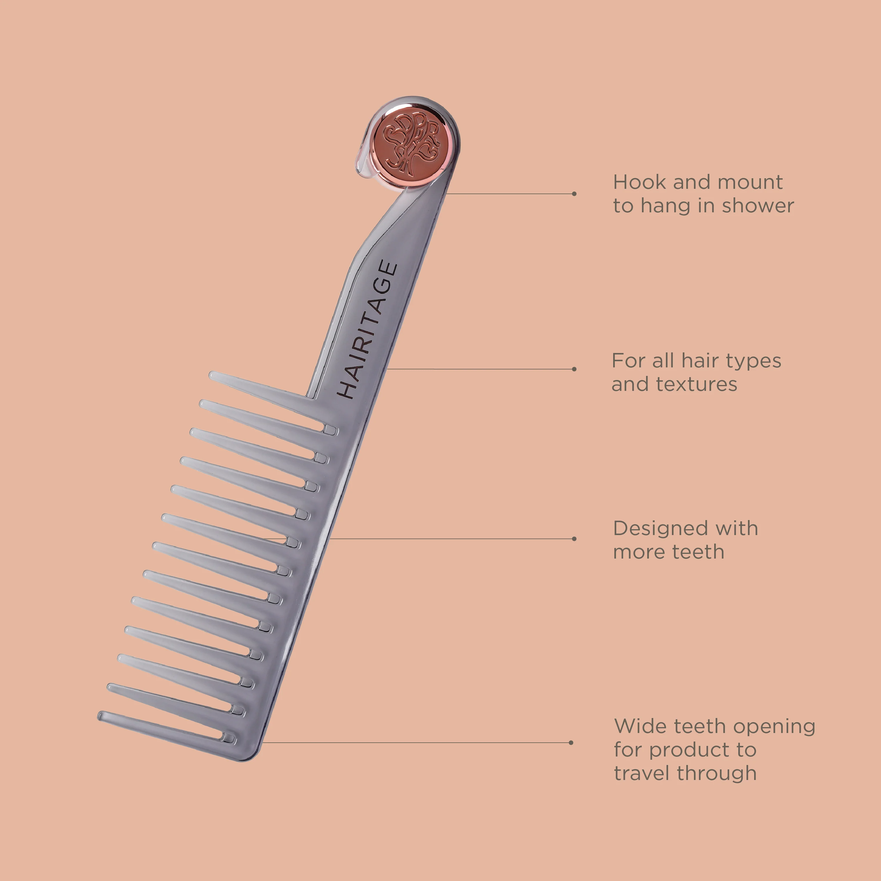 Hang in There Shower Comb for Detangling - Image 4