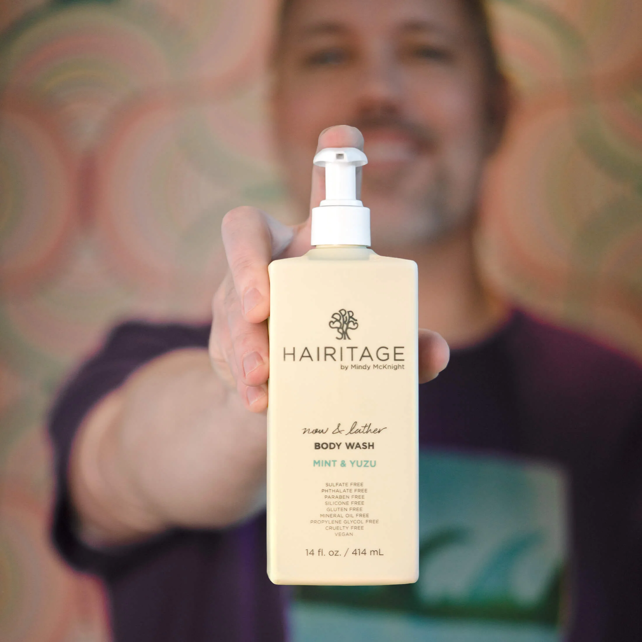 Now & Lather Body Wash, Mint & Yuzu - Image 5