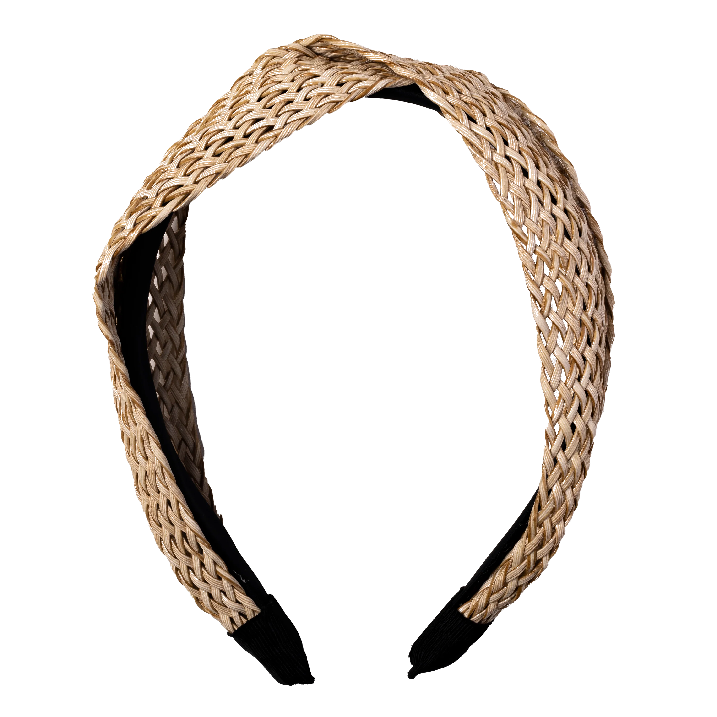 Take Me to the Beach Raffia Headband, Tan/Natural
