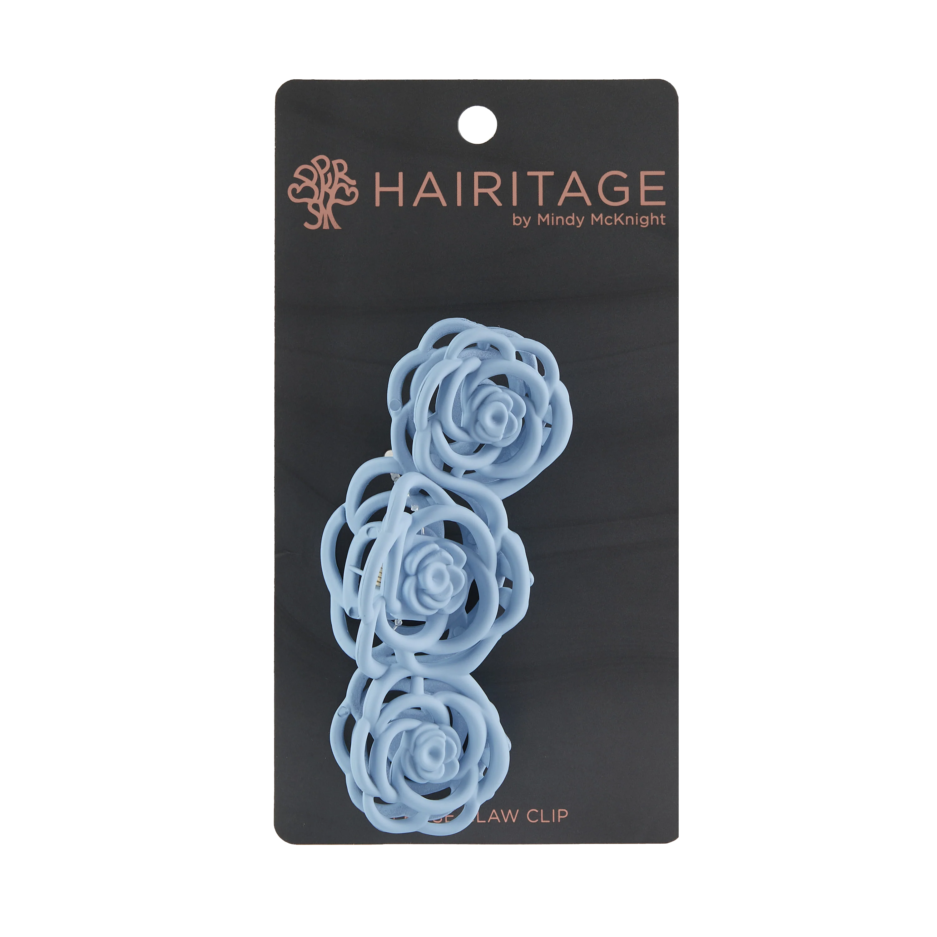 Rose Claw Clip - Light Blue - Image 2