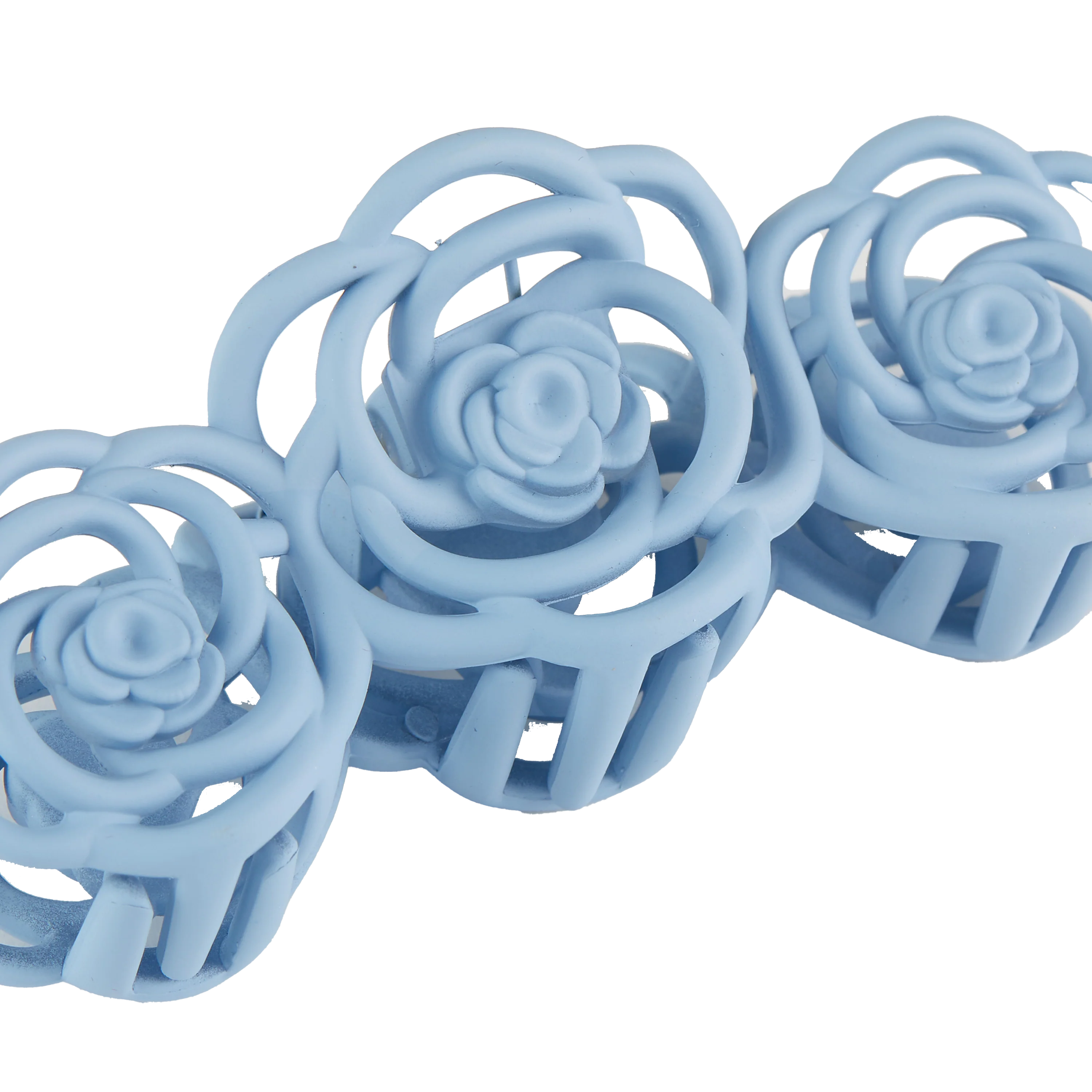 Rose Claw Clip - Light Blue - Image 3