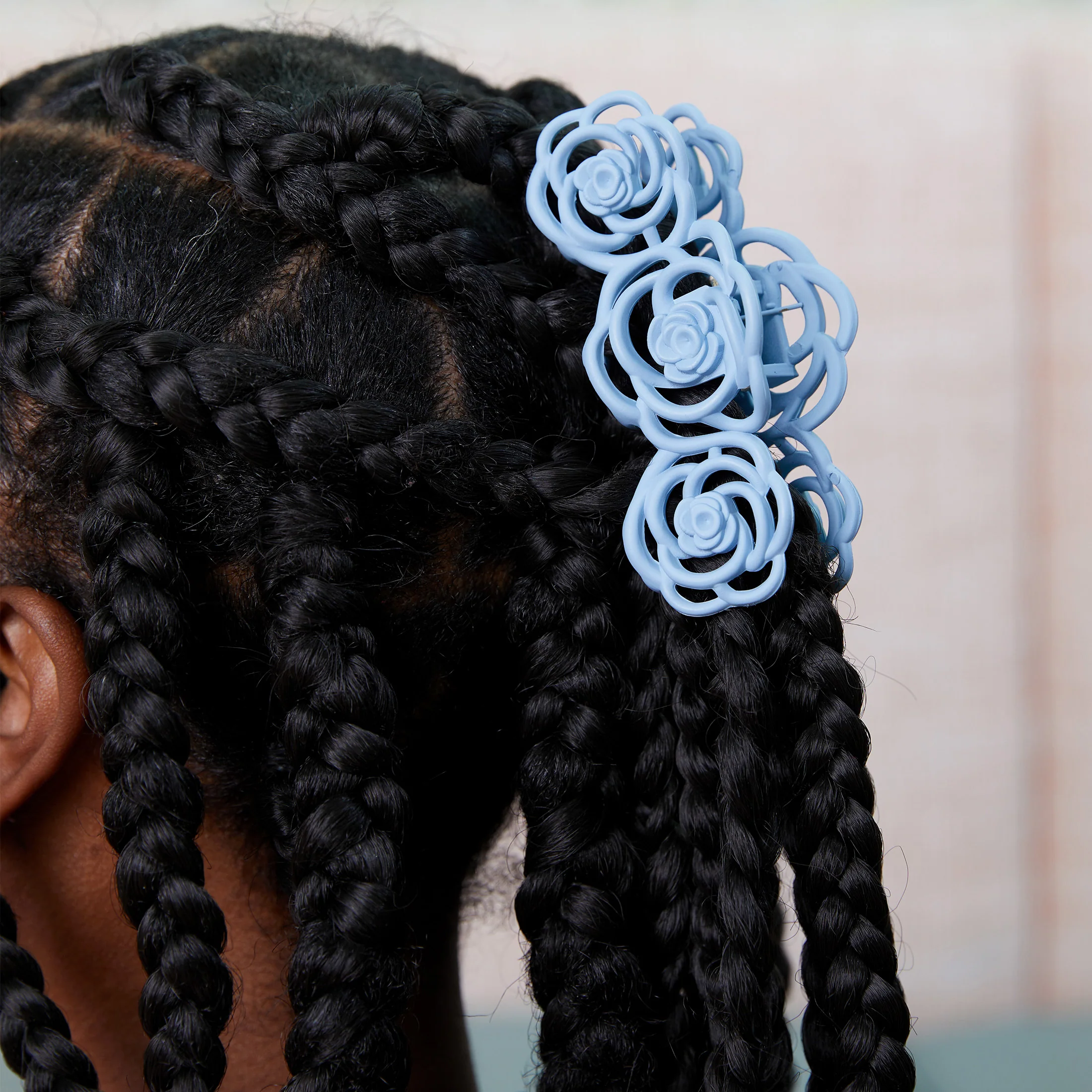 Rose Claw Clip - Light Blue - Image 5