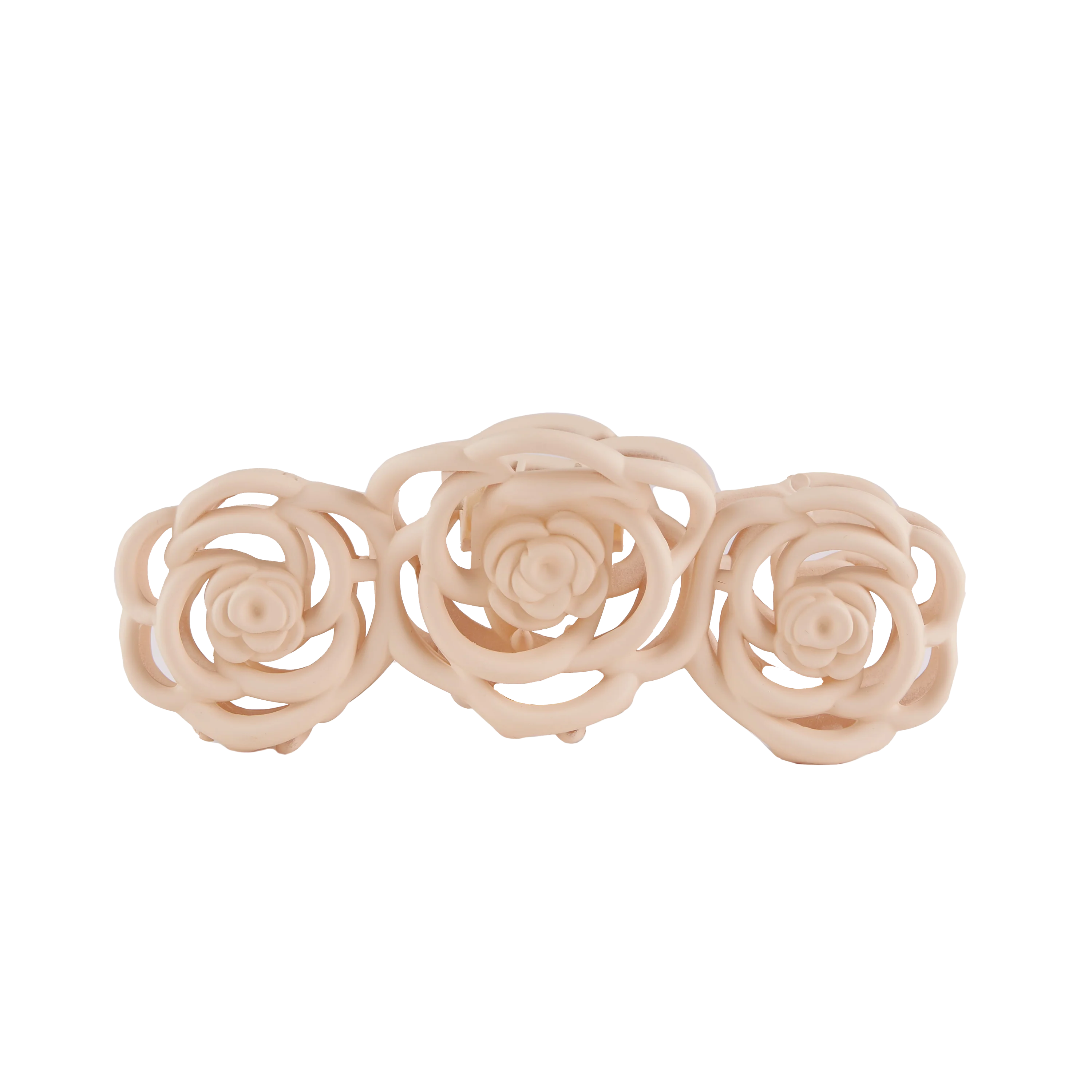 Rose Claw Clip - Light Pink
