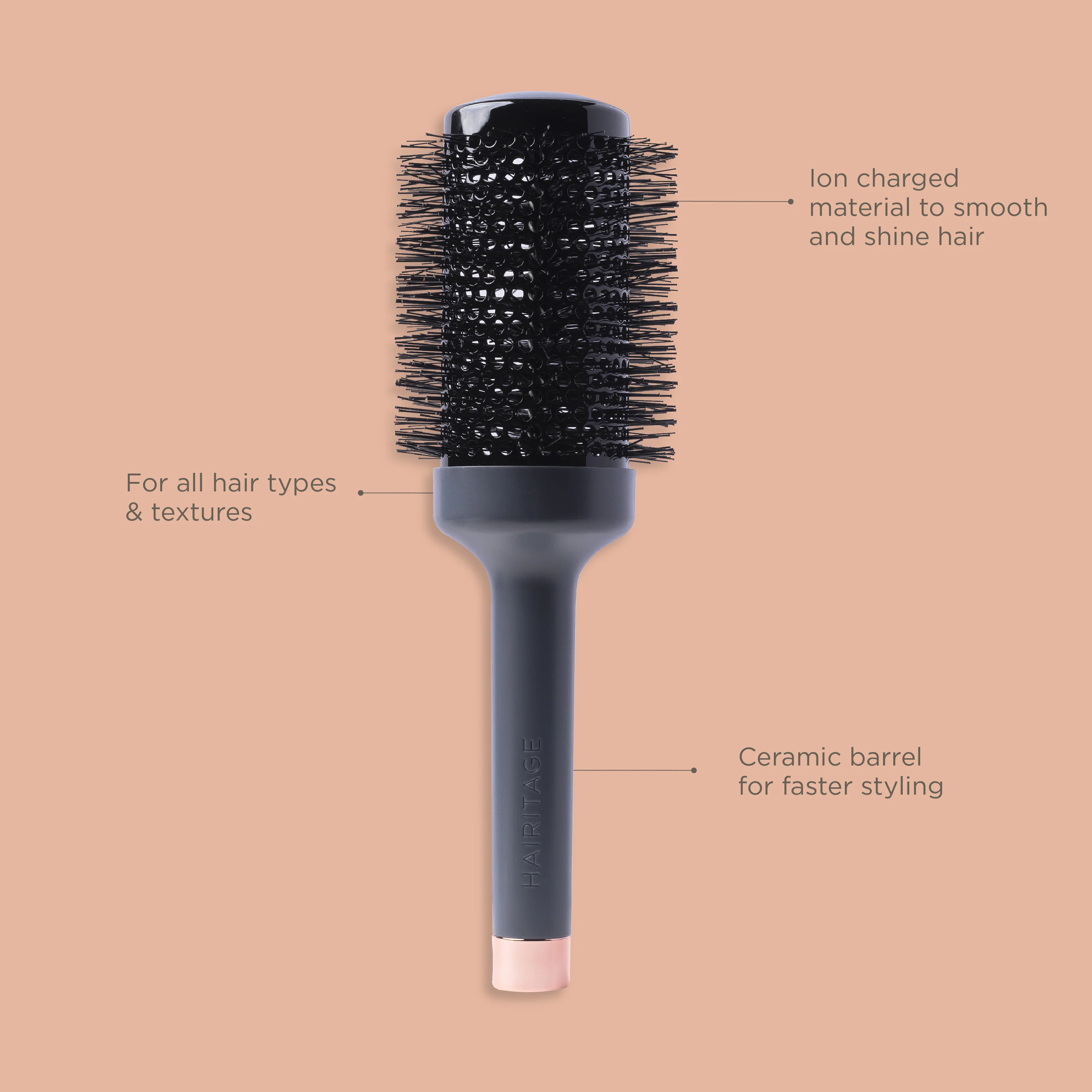 Round We Go Ceramic + Ion Thermal 54mm Round Brush - Image 2