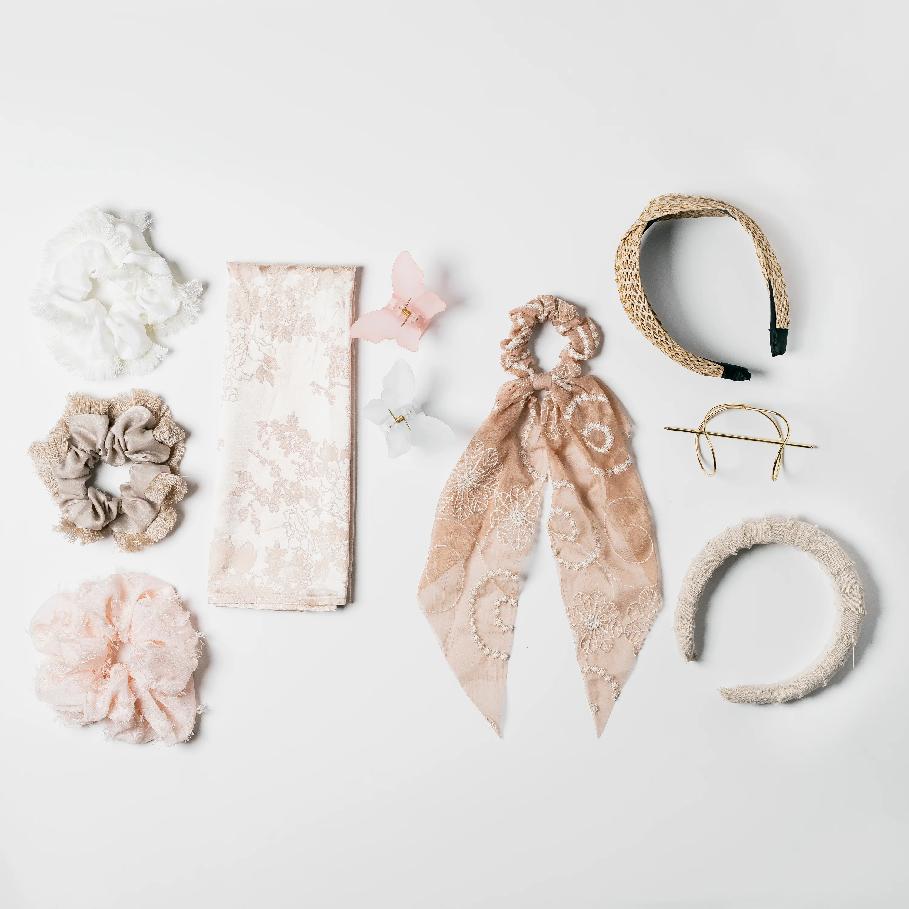 Take Me to the Beach Satin Head Scarf, Pink - Image 10