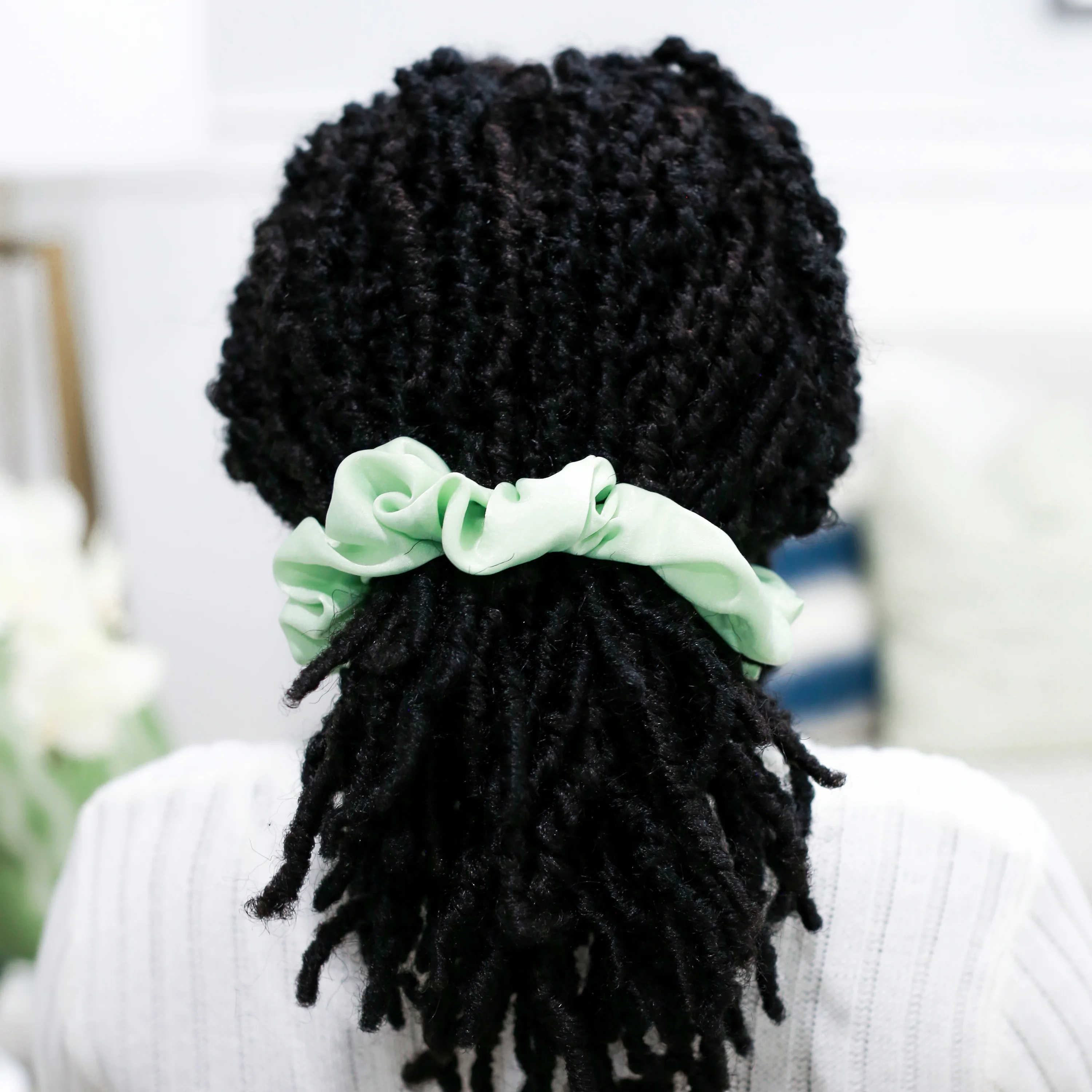 Satin Scrunchie Ivory - Image 7