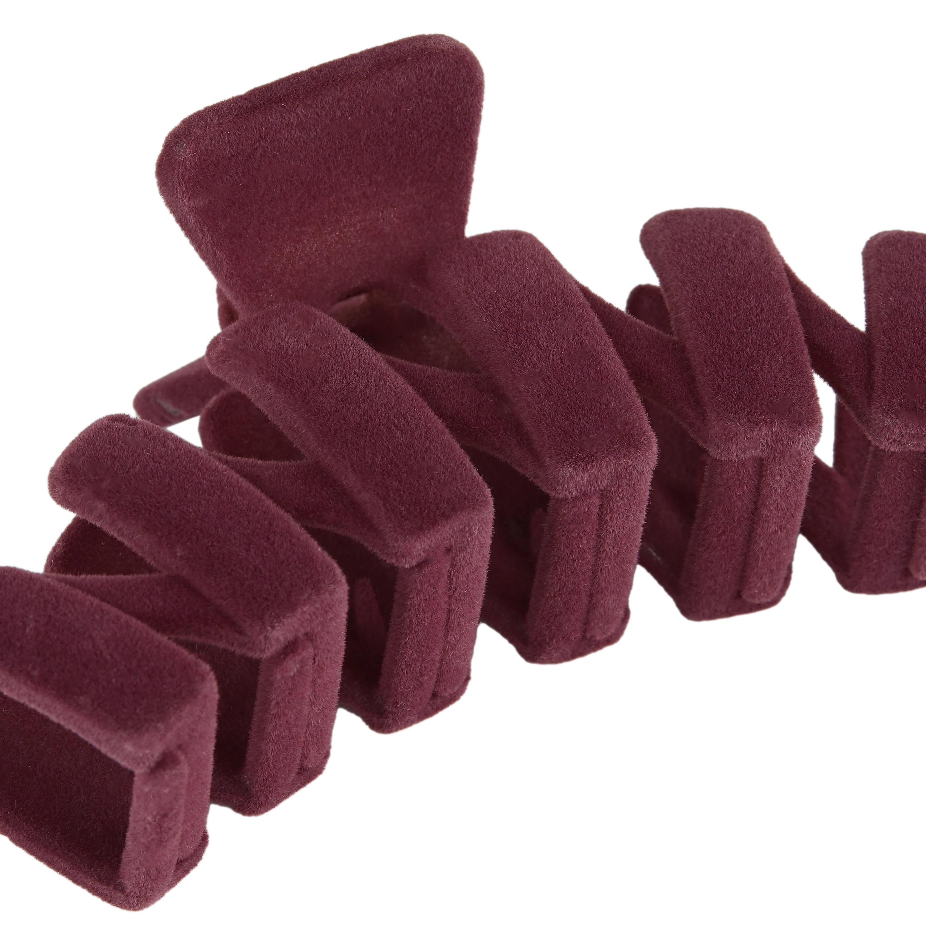 Velvet Claw Clip - Plum - Image 3